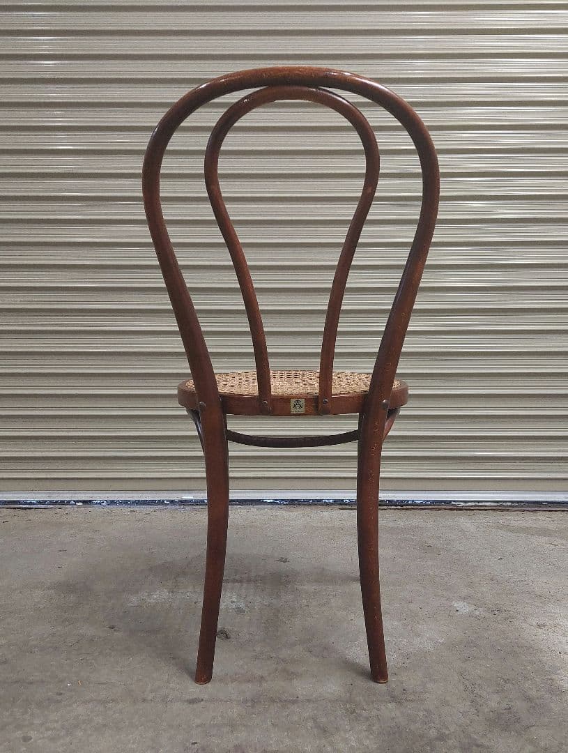 ヴィンテージ レトロ 秋田木工 ベントウッドチェア 曲木チェア 藤編み カフェ