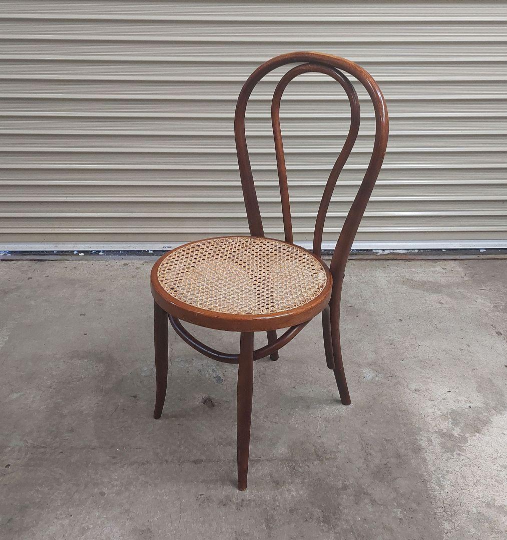 ヴィンテージ レトロ 秋田木工 ベントウッドチェア 曲木チェア 藤編み カフェ
