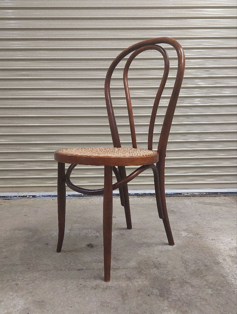 ヴィンテージ レトロ 秋田木工 ベントウッドチェア 曲木チェア 藤編み カフェ