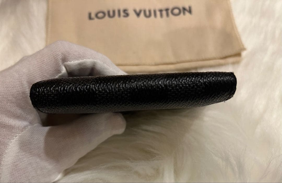 LOUIS VUITTON ダミエ 二つ折り財布グラフィットポルトフォイユマルコ