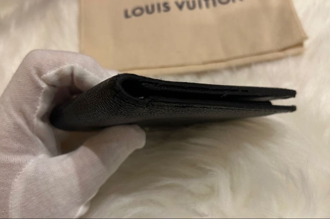 LOUIS VUITTON ダミエ 二つ折り財布グラフィットポルトフォイユマルコ