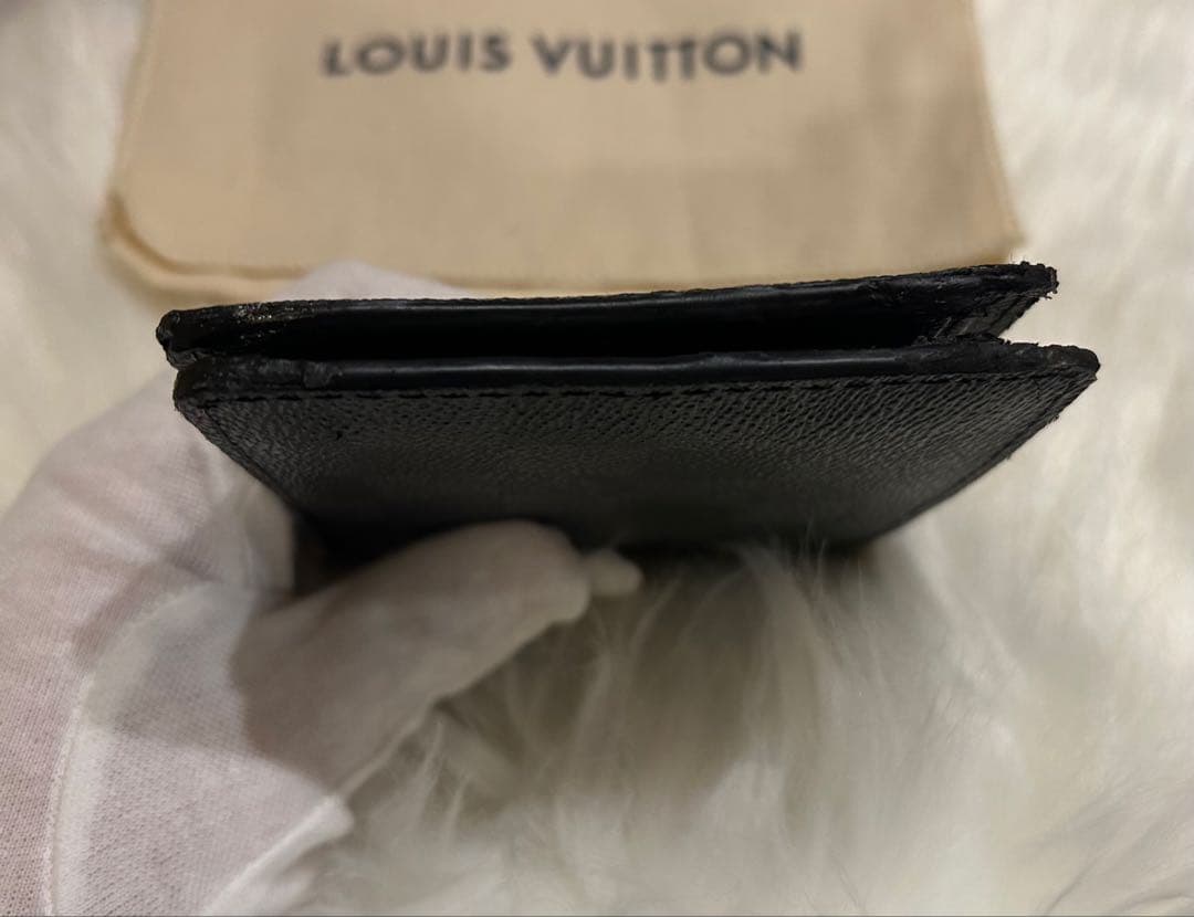 LOUIS VUITTON ダミエ 二つ折り財布グラフィットポルトフォイユマルコ