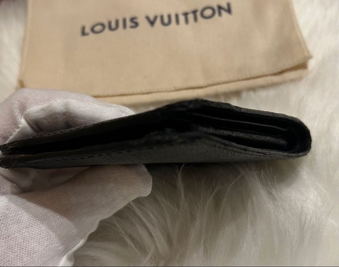 LOUIS VUITTON ダミエ 二つ折り財布グラフィットポルトフォイユマルコ