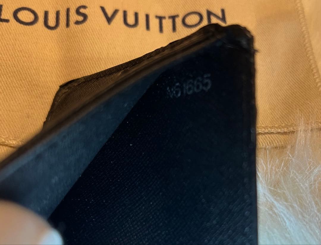 LOUIS VUITTON ダミエ 二つ折り財布グラフィットポルトフォイユマルコ