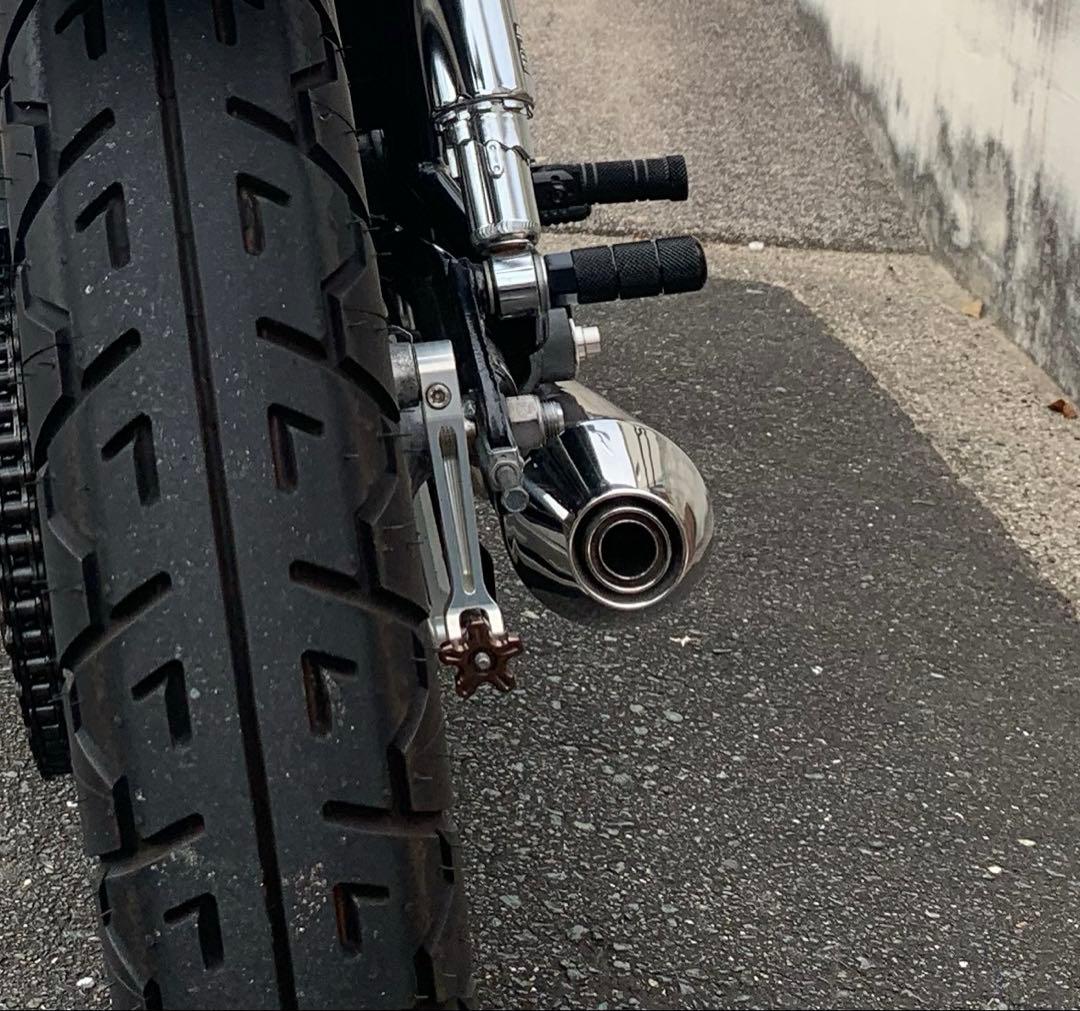 SR400 ステンレス メガホンマフラー