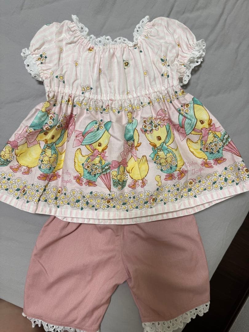 シャーリーテンプル　あひるお出かけ　セットアップ