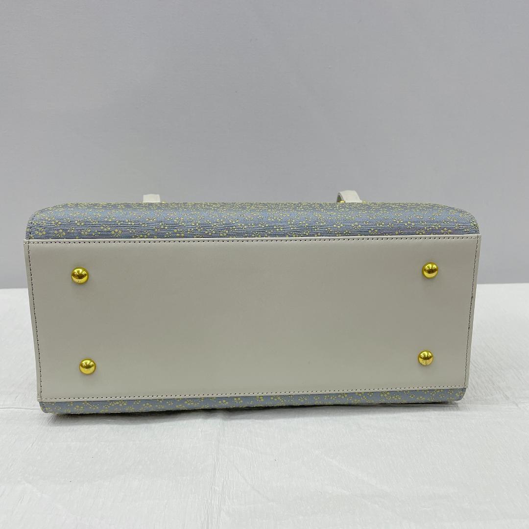 ★4026★ 和装バッグ グレー 小花柄 ハンドバッグ