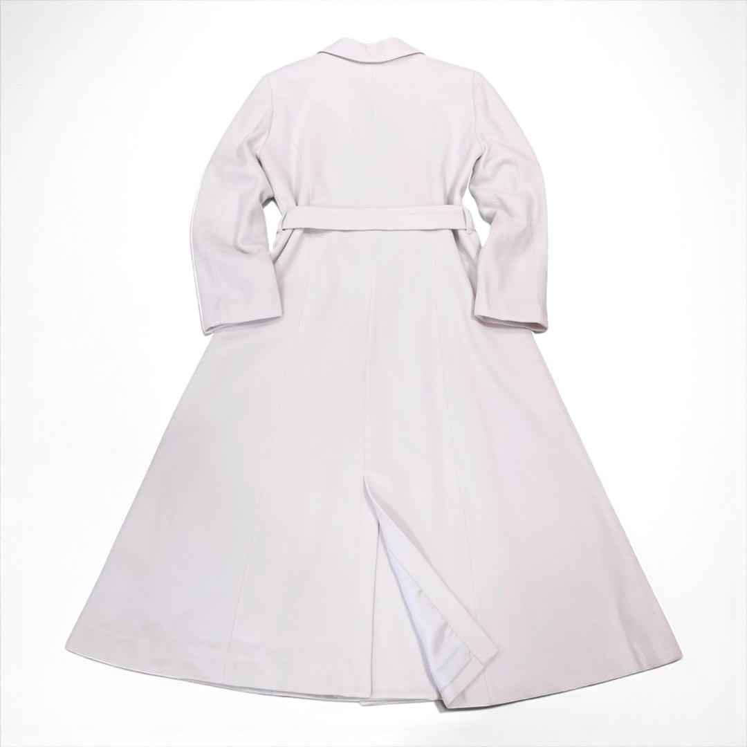 【極美品】SWINGLE パールボタンダブルチェスターロングウールコート M