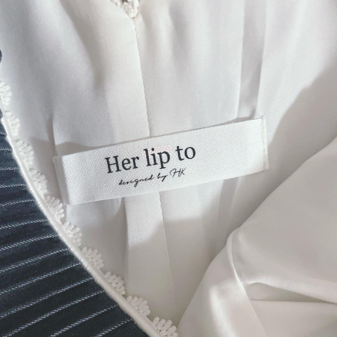 新品 Herlipto Lace Trimmed Chambray Dress