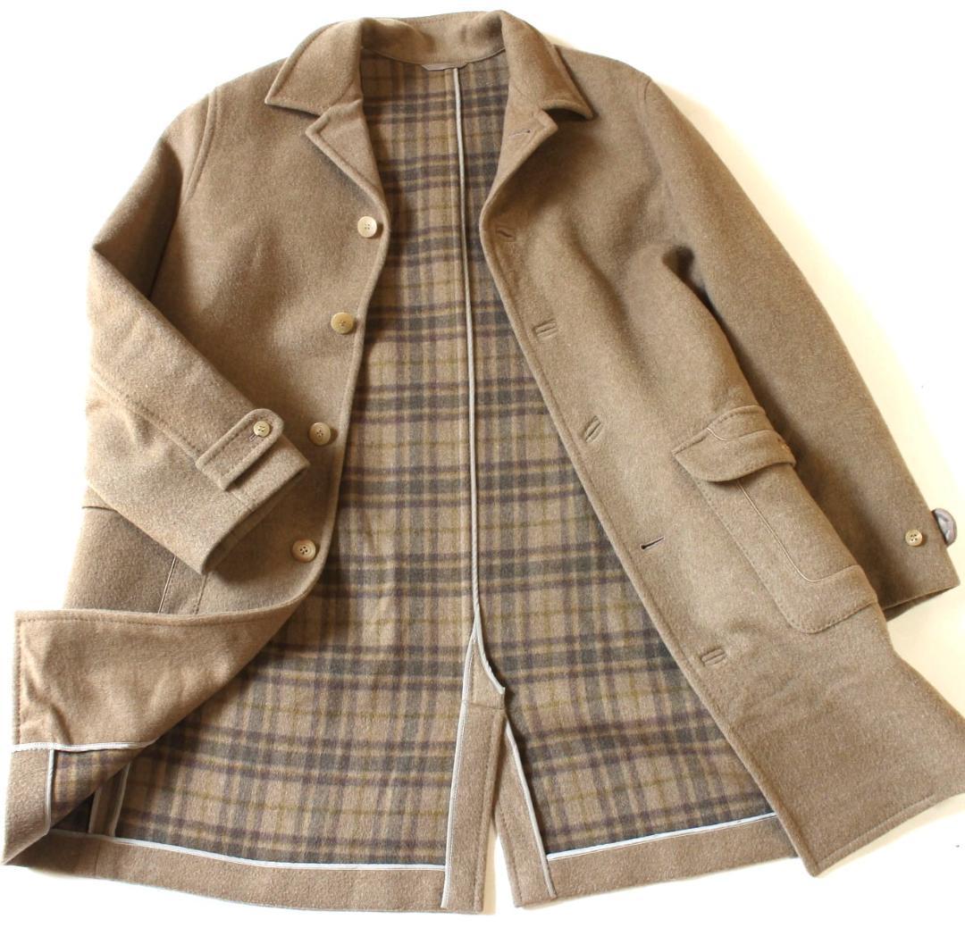 極美品 107,800円】papas パパス チェスターコート (ダブルフェイス