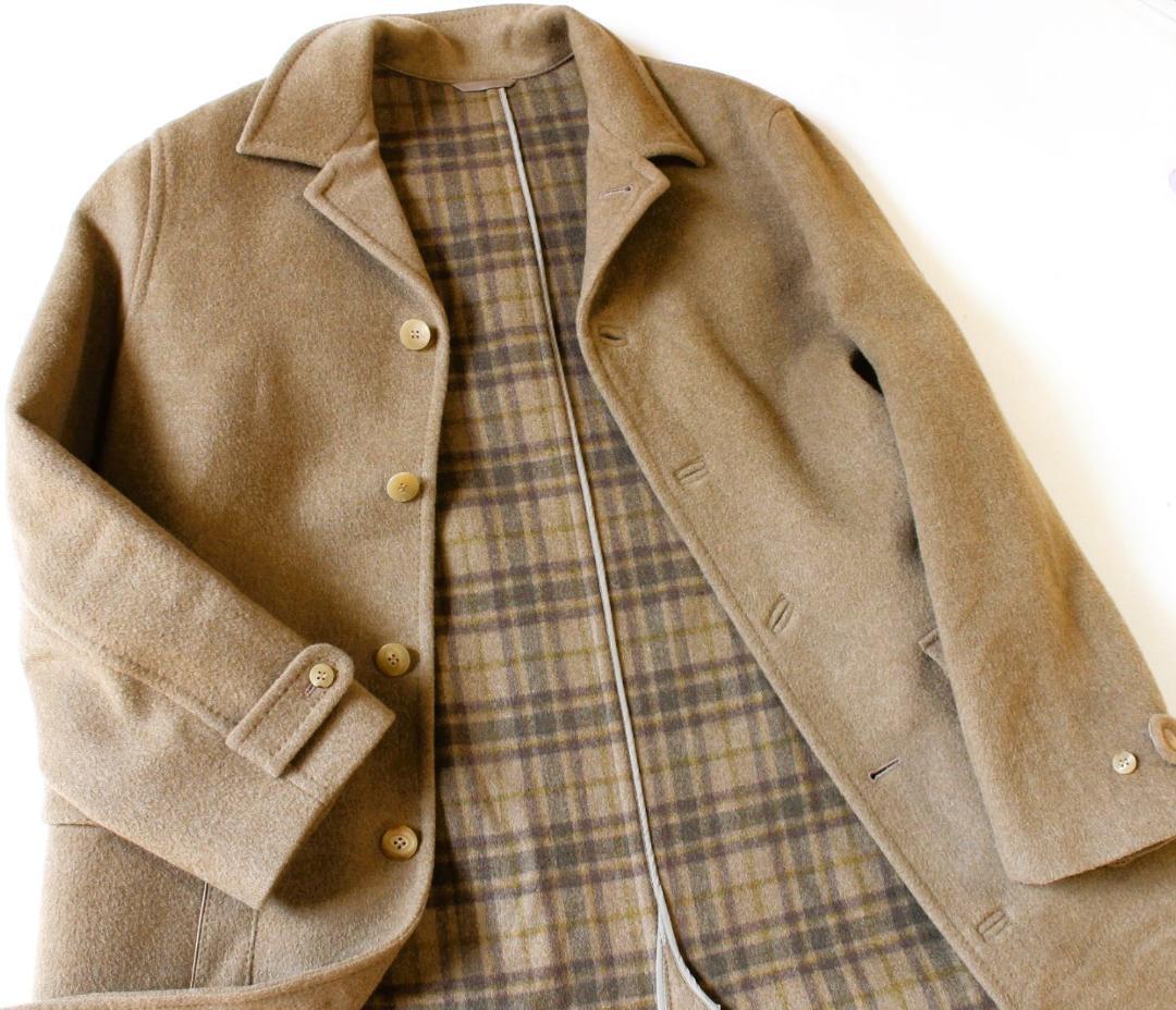 極美品 107,800円】papas パパス チェスターコート (ダブルフェイス