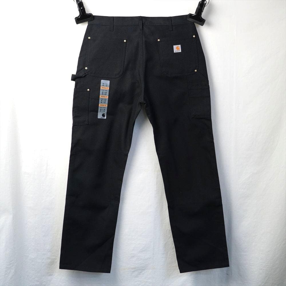 10s カーハート ダブルニー ワークパンツ 黒 USA製 デッドストック