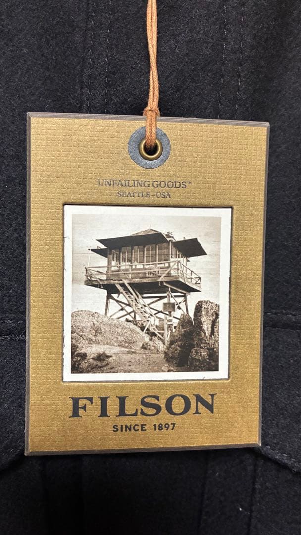 FILSON ブラック ウールコート 新品タグ付き