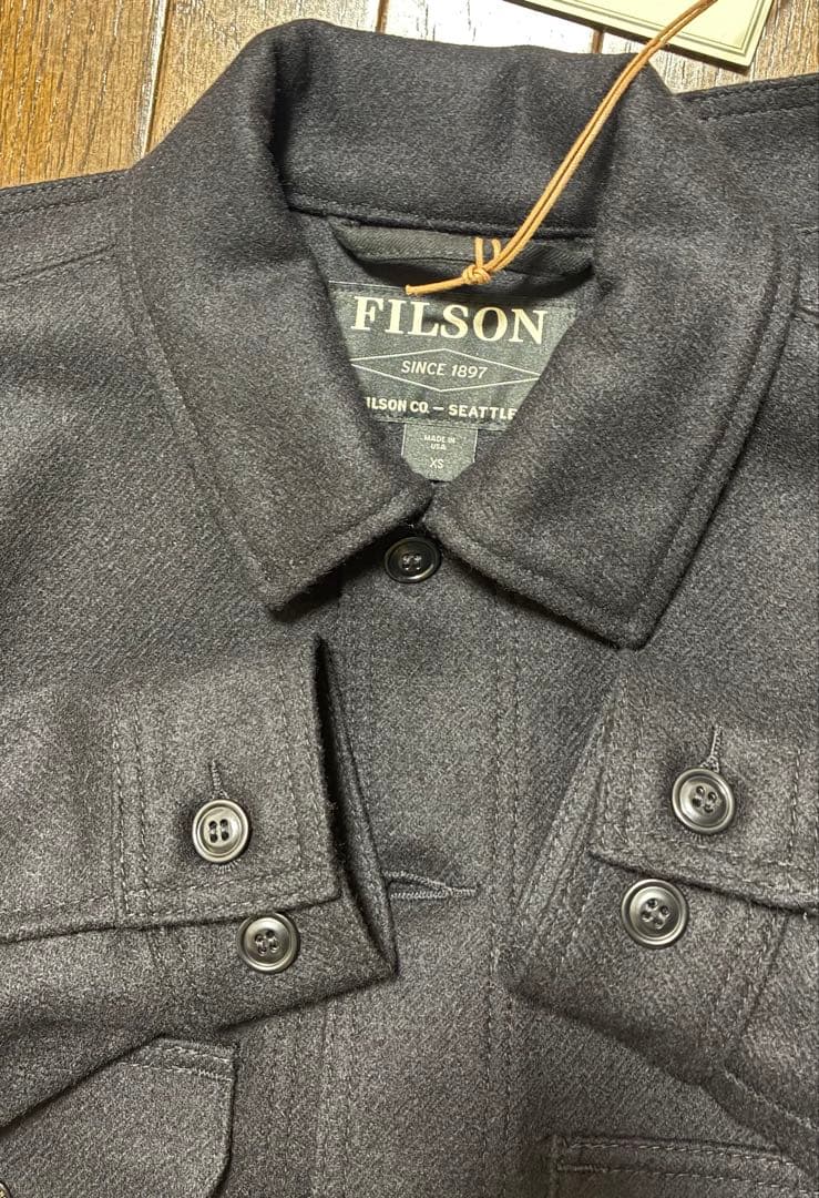 FILSON ブラック ウールコート 新品タグ付き