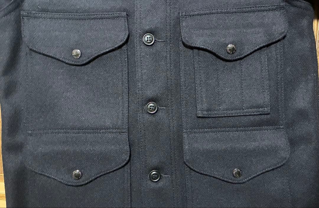 FILSON ブラック ウールコート 新品タグ付き