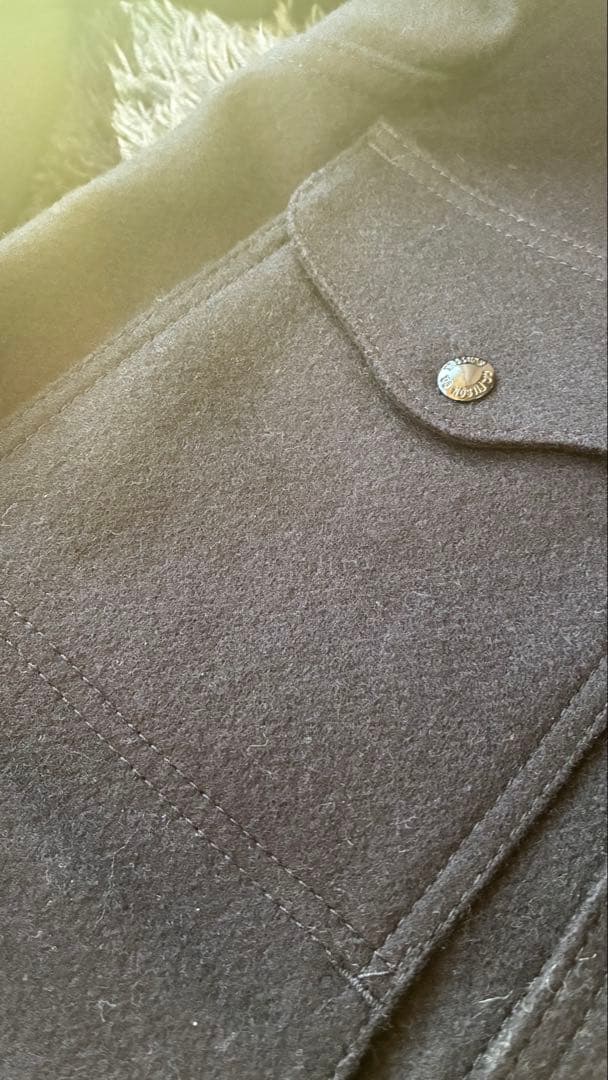 FILSON ブラック ウールコート 新品タグ付き