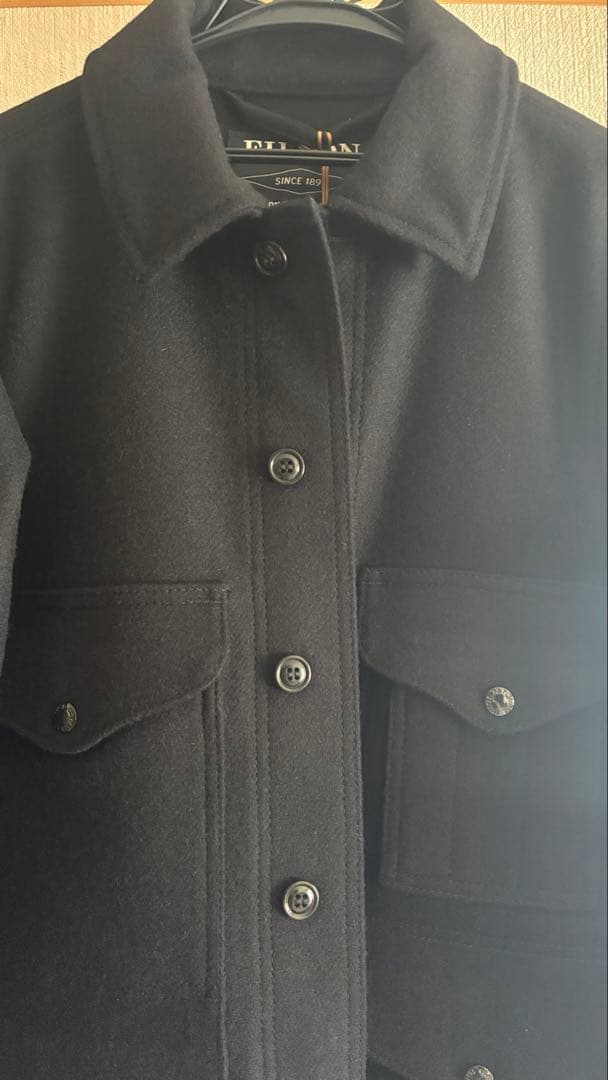 FILSON ブラック ウールコート 新品タグ付き