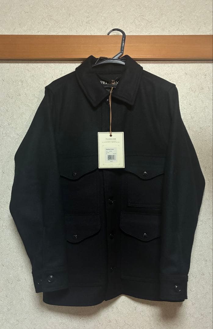 FILSON ブラック ウールコート 新品タグ付き