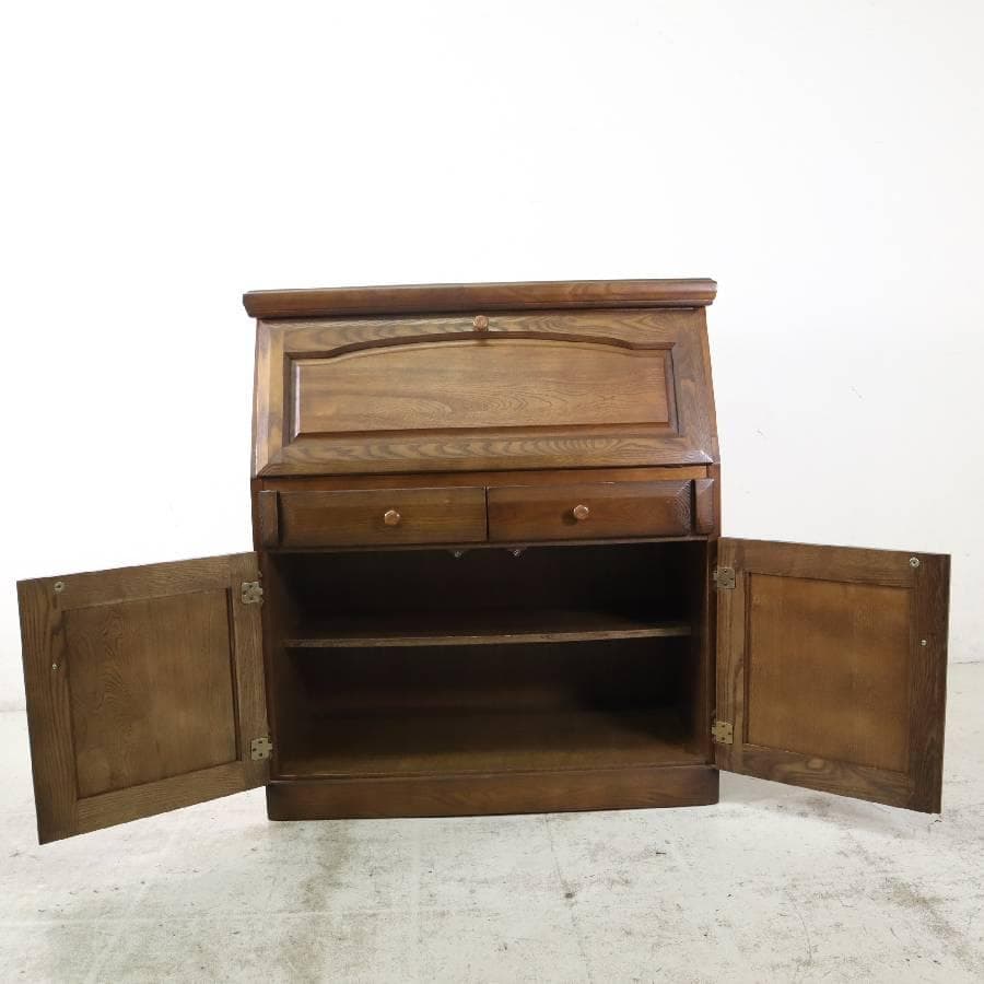 旭川家具 大雪木工 バロン 楢材 ライティングデスク ビューロー 書斎机