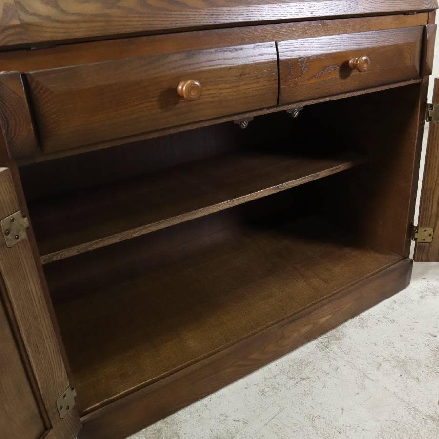 旭川家具 大雪木工 バロン 楢材 ライティングデスク ビューロー 書斎机