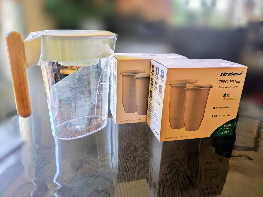 ZEROフィルター 浄水器カートリッジ 2個入り×2箱　使用済み本体付き