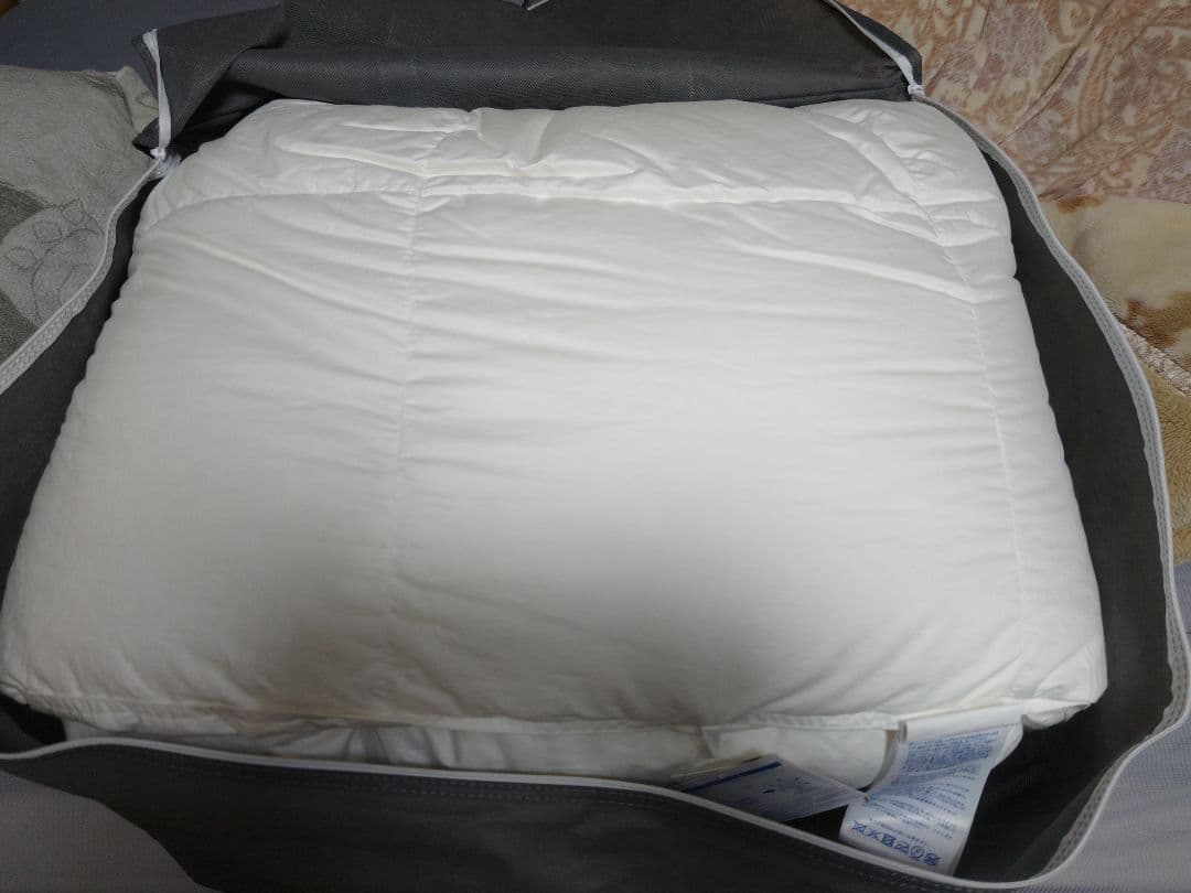 昭和西川 羽毛合掛 ポーランドルベルスキェホワイトマザーグース95