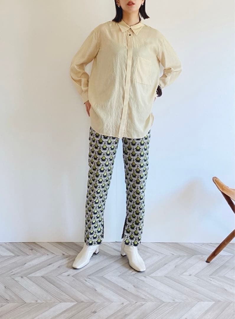 TODAYFUL 38 ジャガードスリットトラウザース