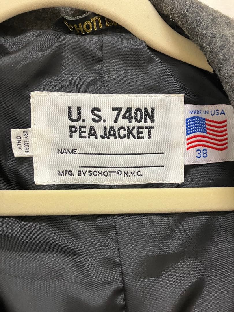 美品　SCHOTT ショット　ピーコート 740N PEACOAT 38