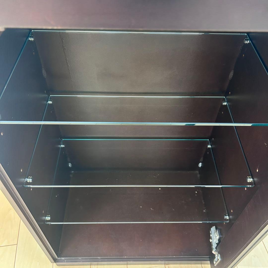 塩川光明堂　コレクションケース　カルトーネ　アンティーク　レトロ　強化ガラス