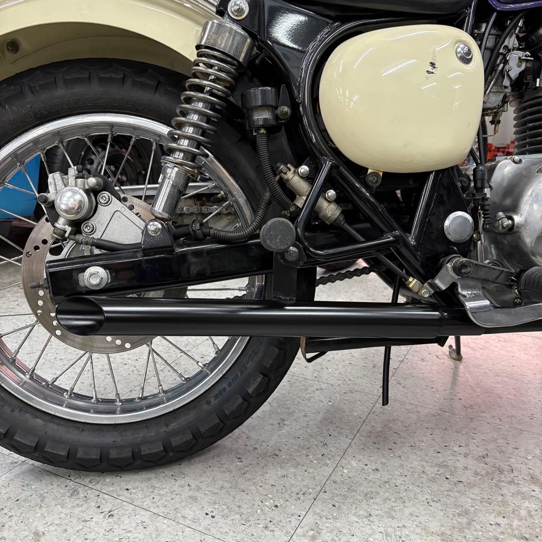 エストレア250 ワンオフ　スラッシュカットマフラー