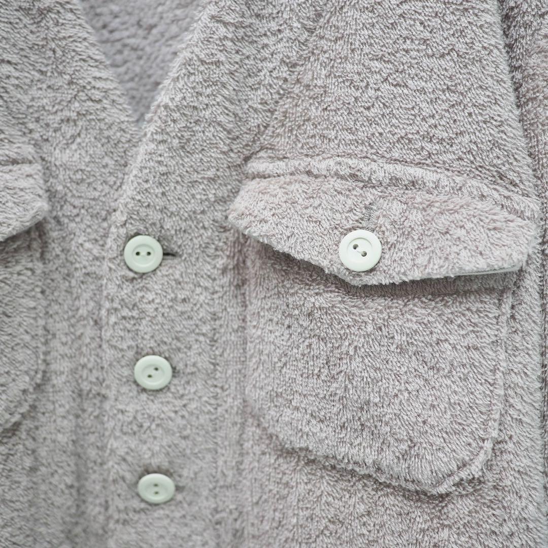 UNDERCOVER｜21SS ノーカラーパイルジャケット（グレージュ・2）