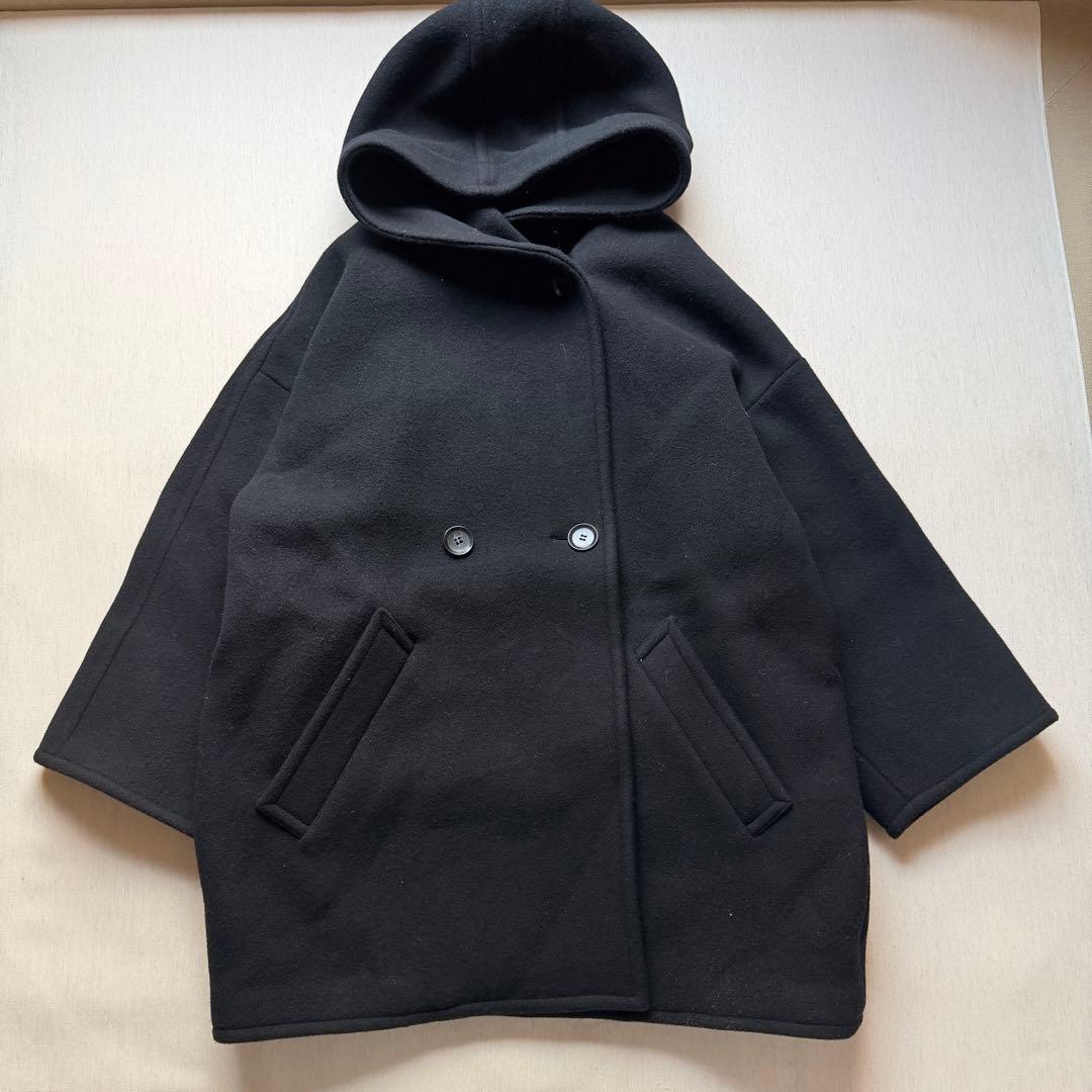 美品✨ エーピーストゥディオ　ライトモッサオーバーフーディーコート　38