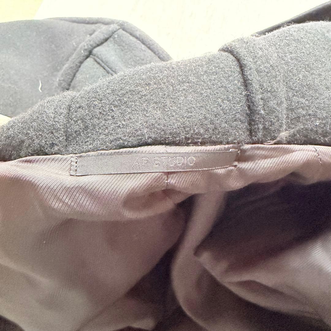 美品✨ エーピーストゥディオ　ライトモッサオーバーフーディーコート　38