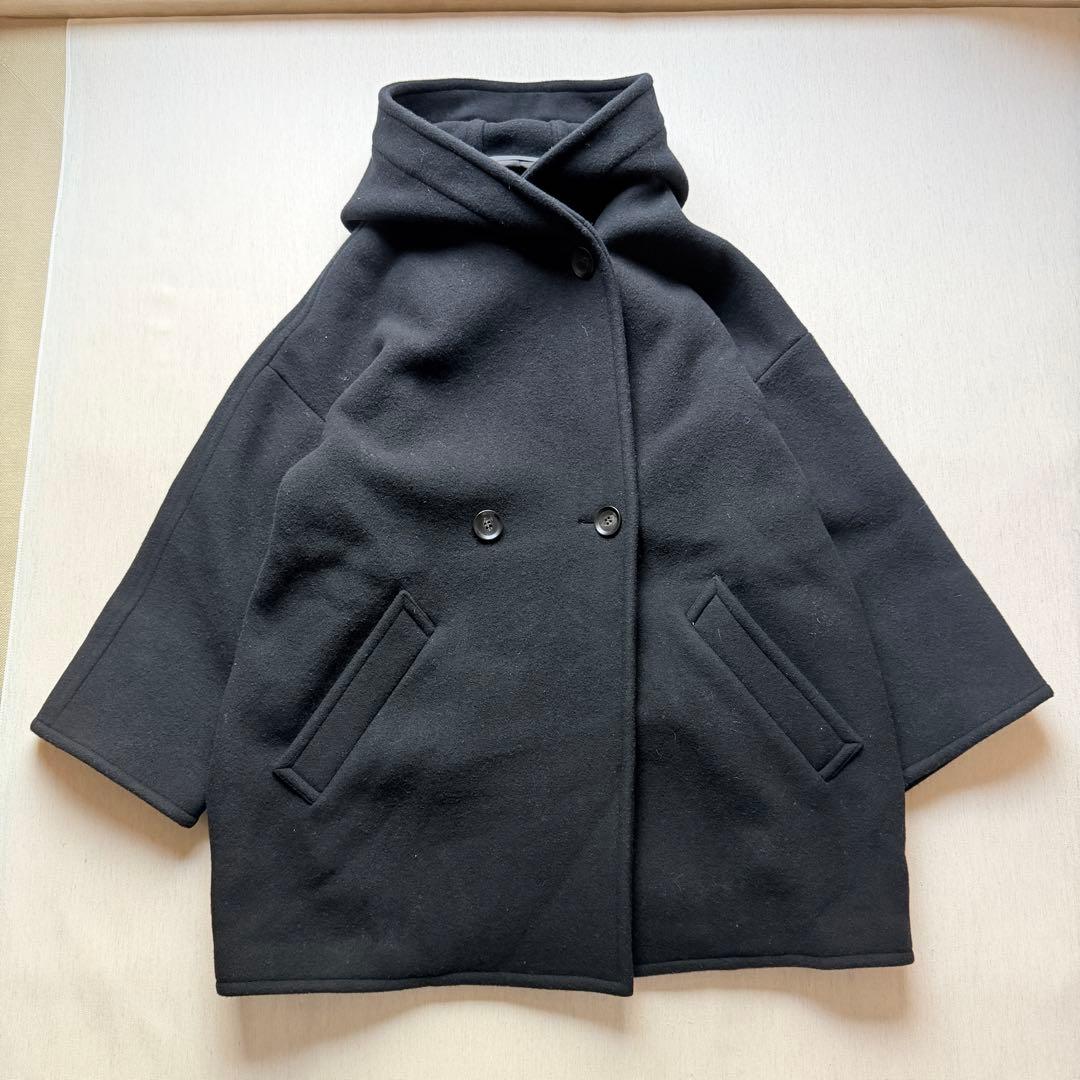美品✨ エーピーストゥディオ　ライトモッサオーバーフーディーコート　38