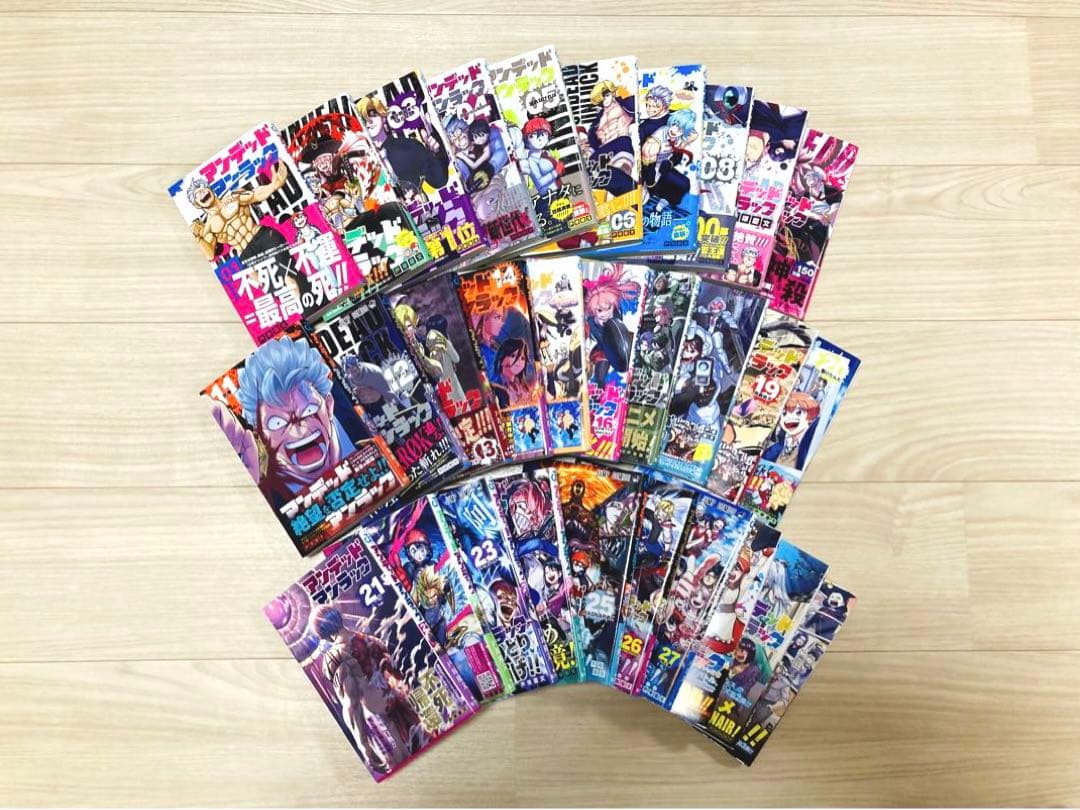 【完結済】アンデッドアンラック全27巻 ＋ 小説版全3巻セット