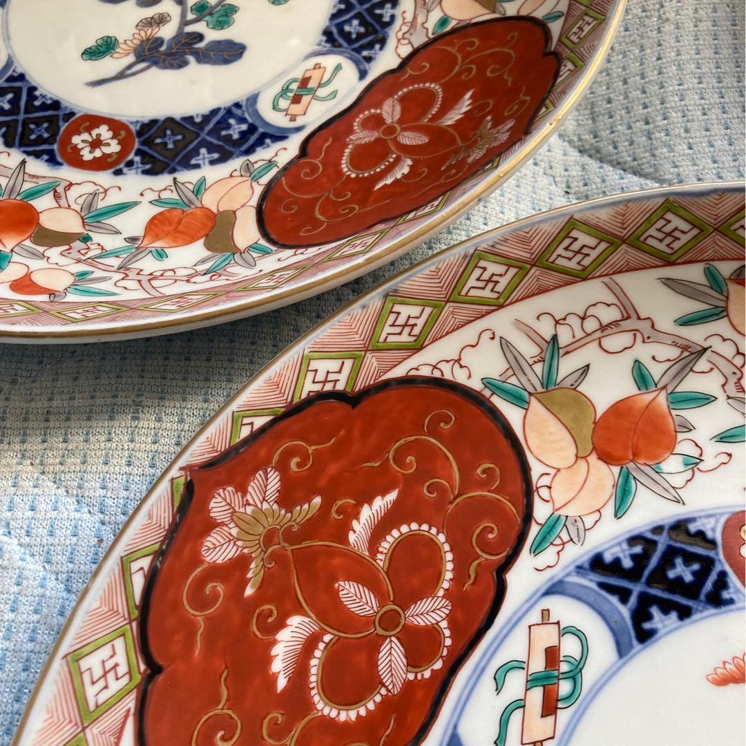 大皿 飾り皿 伊万里焼 大明萬歴年製