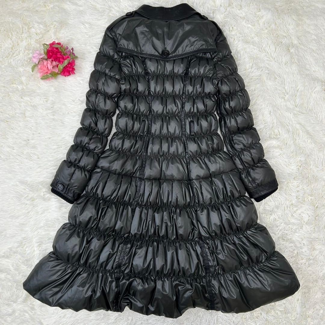 【極美品/L】バーバリー ロングコート アウター ウール Aライン キルティング