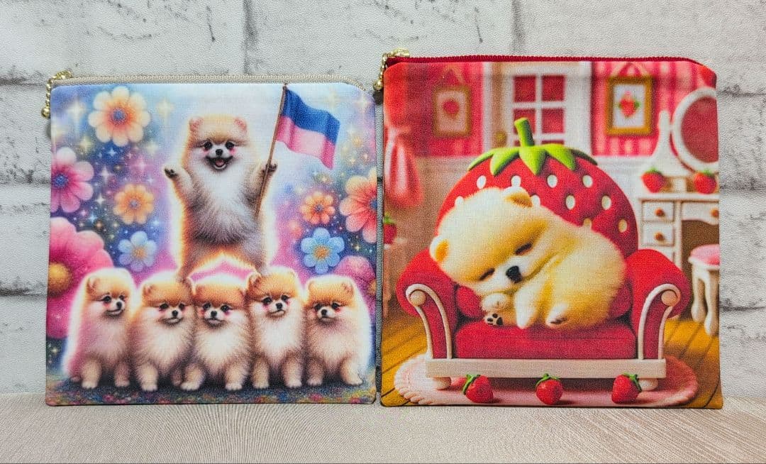 【Yourelia】フラットポーチ❤ハンカチ❤