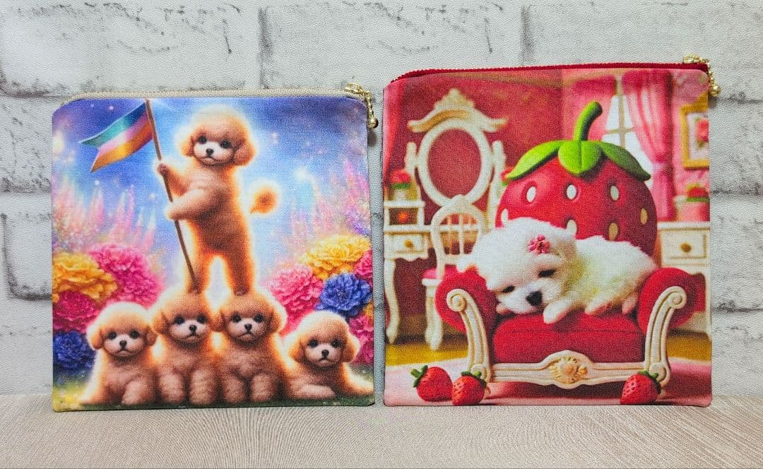 【Yourelia】フラットポーチ❤ハンカチ❤