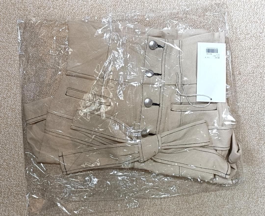 【タグ付き新品】andmary Highwaist ribbon pants M
