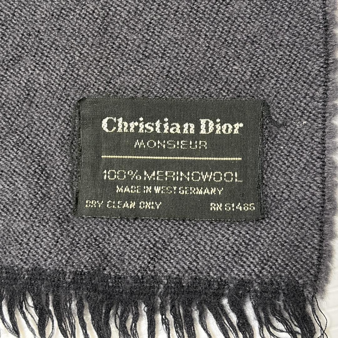 ヴィンテージ Dior ウール マフラー 西ドイツ製