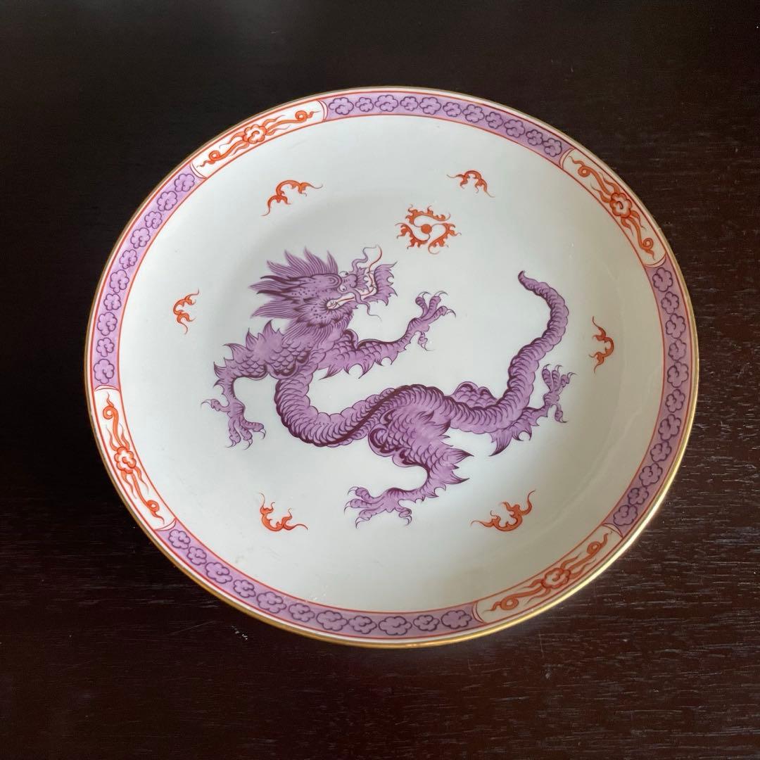 【レア】MEISSEN マイセン ミンドラゴン　パープル　プレート