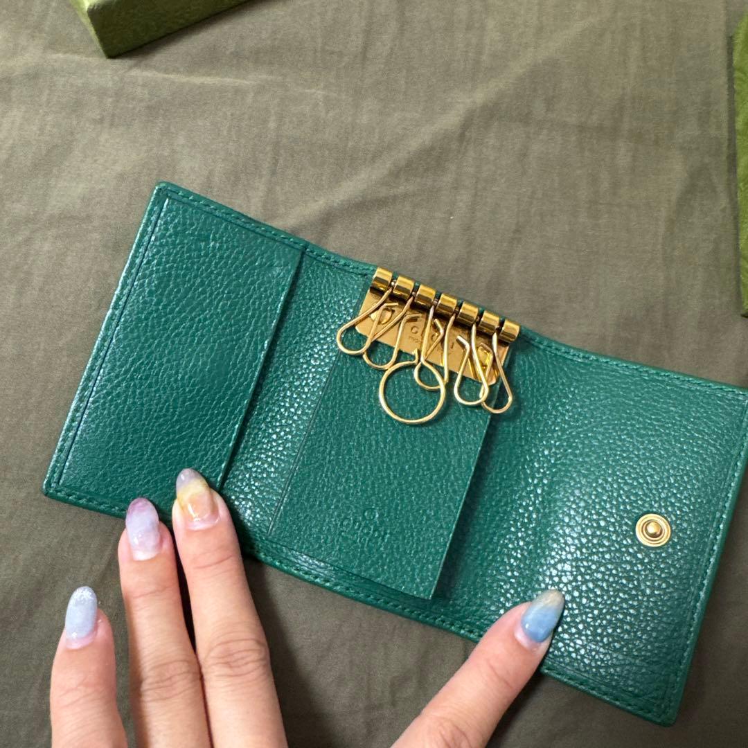 【限定価格】GUCCI バンブー GGマーモント 6連キーケース