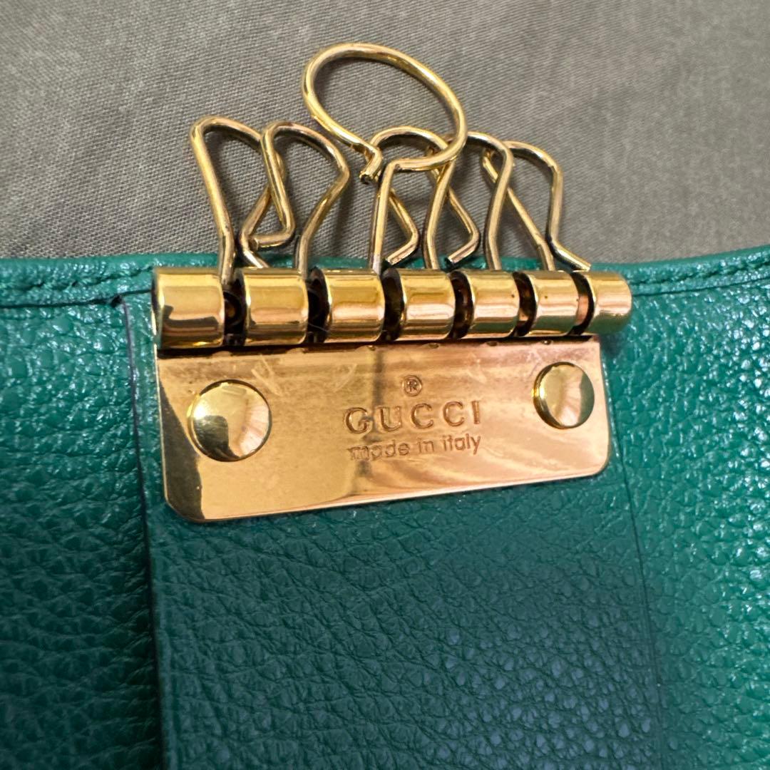 【限定価格】GUCCI バンブー GGマーモント 6連キーケース