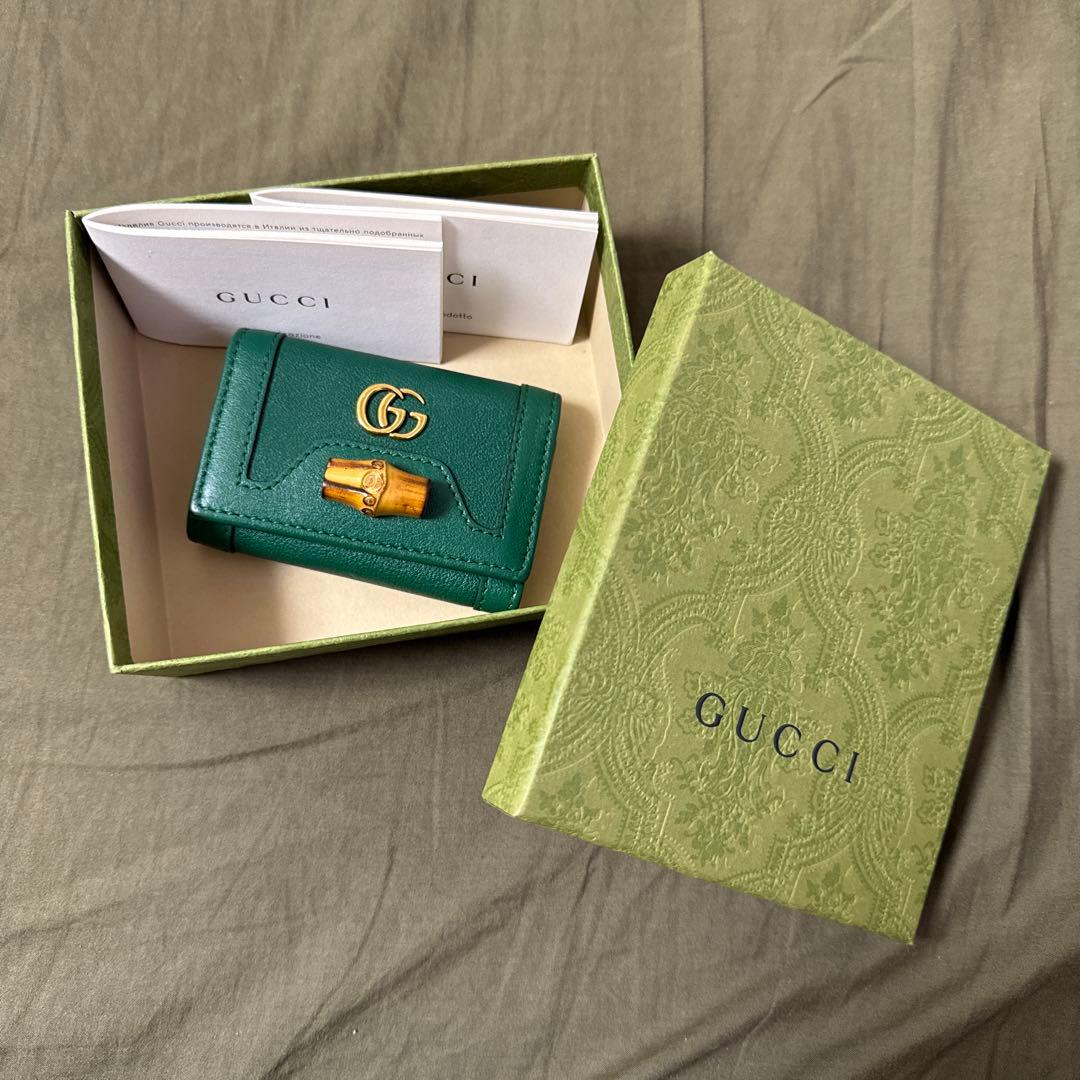 【限定価格】GUCCI バンブー GGマーモント 6連キーケース
