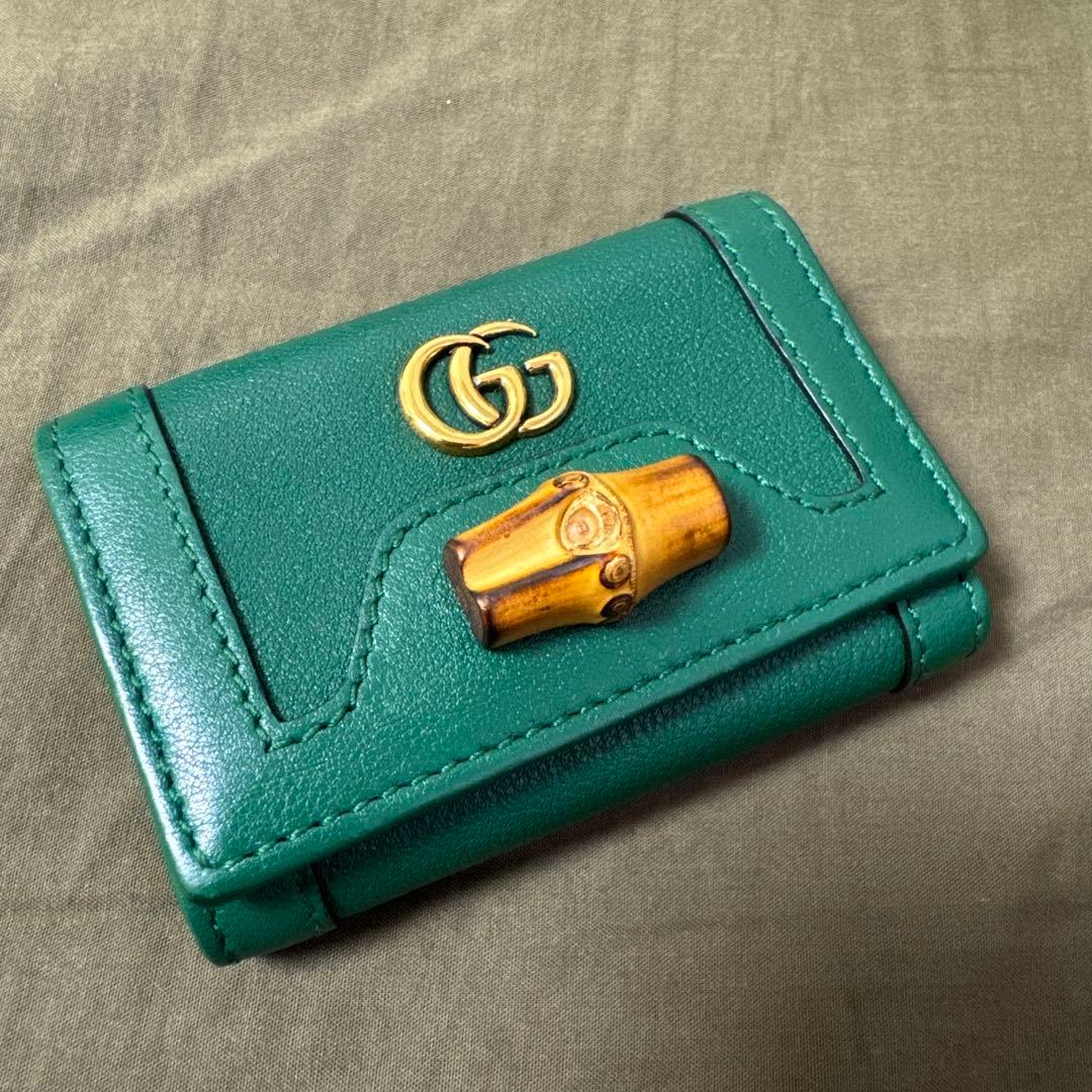 【限定価格】GUCCI バンブー GGマーモント 6連キーケース