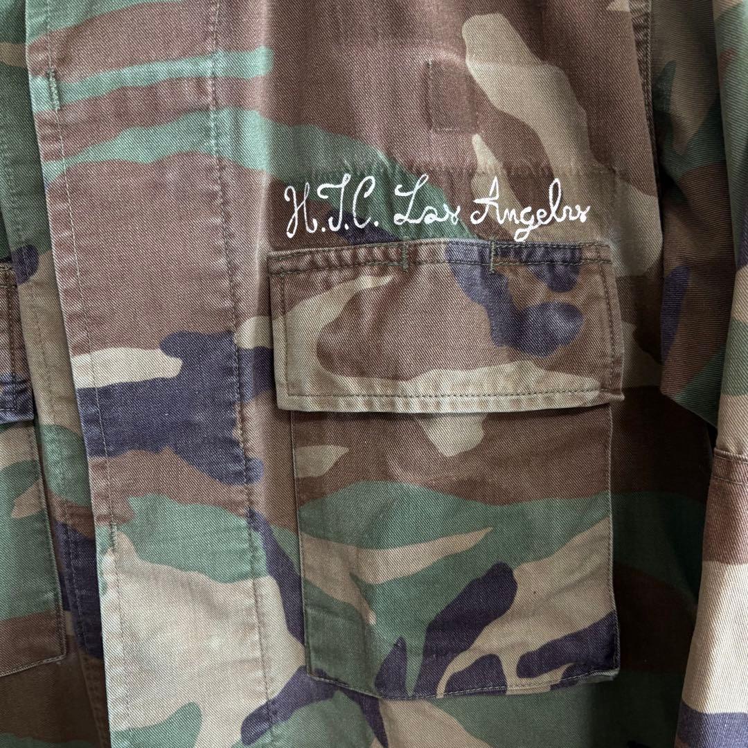 HTC シャツ 迷彩 ステッチ ネイティブ アメカジ ミリタリー