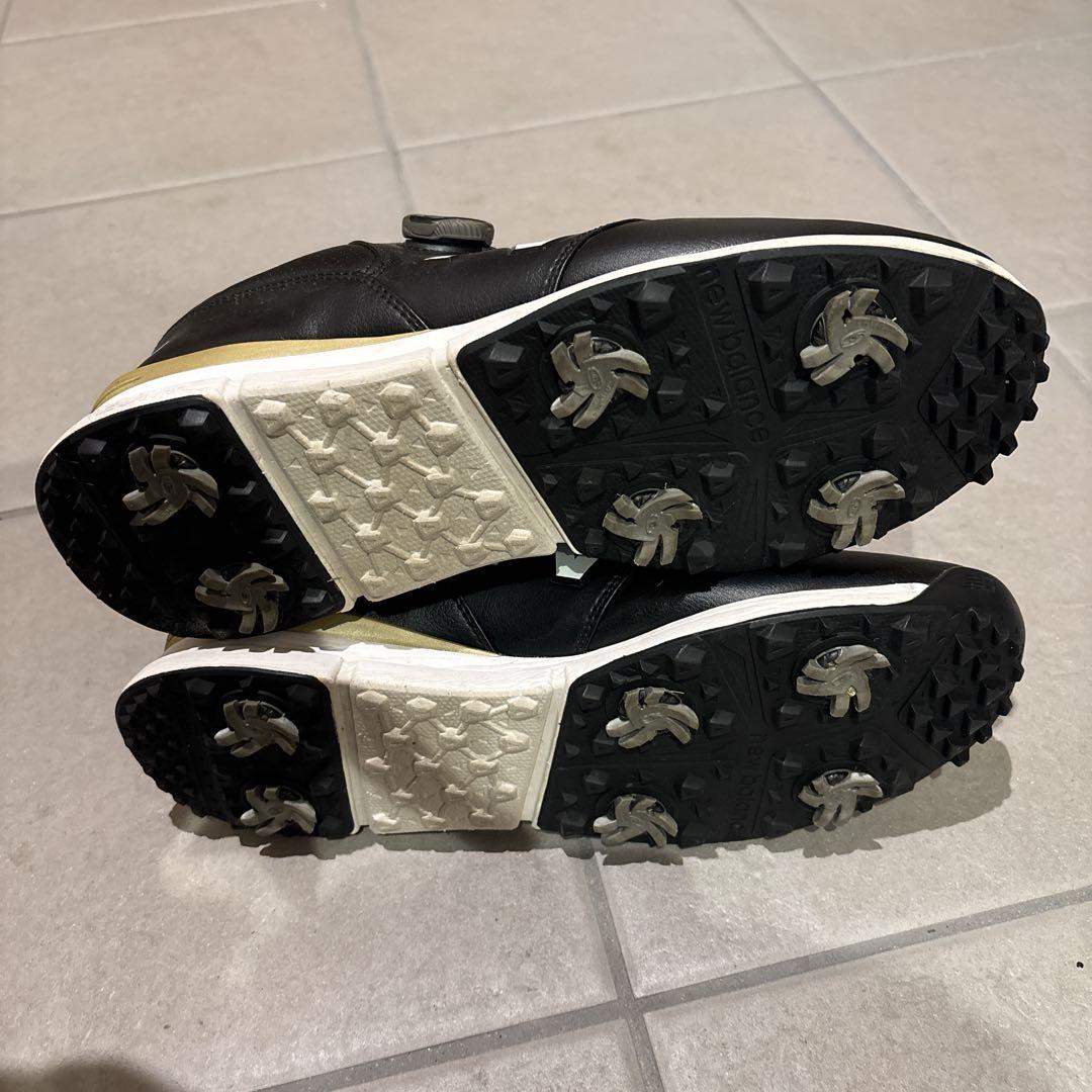New Balance 574 ブラック ゴルフシューズ