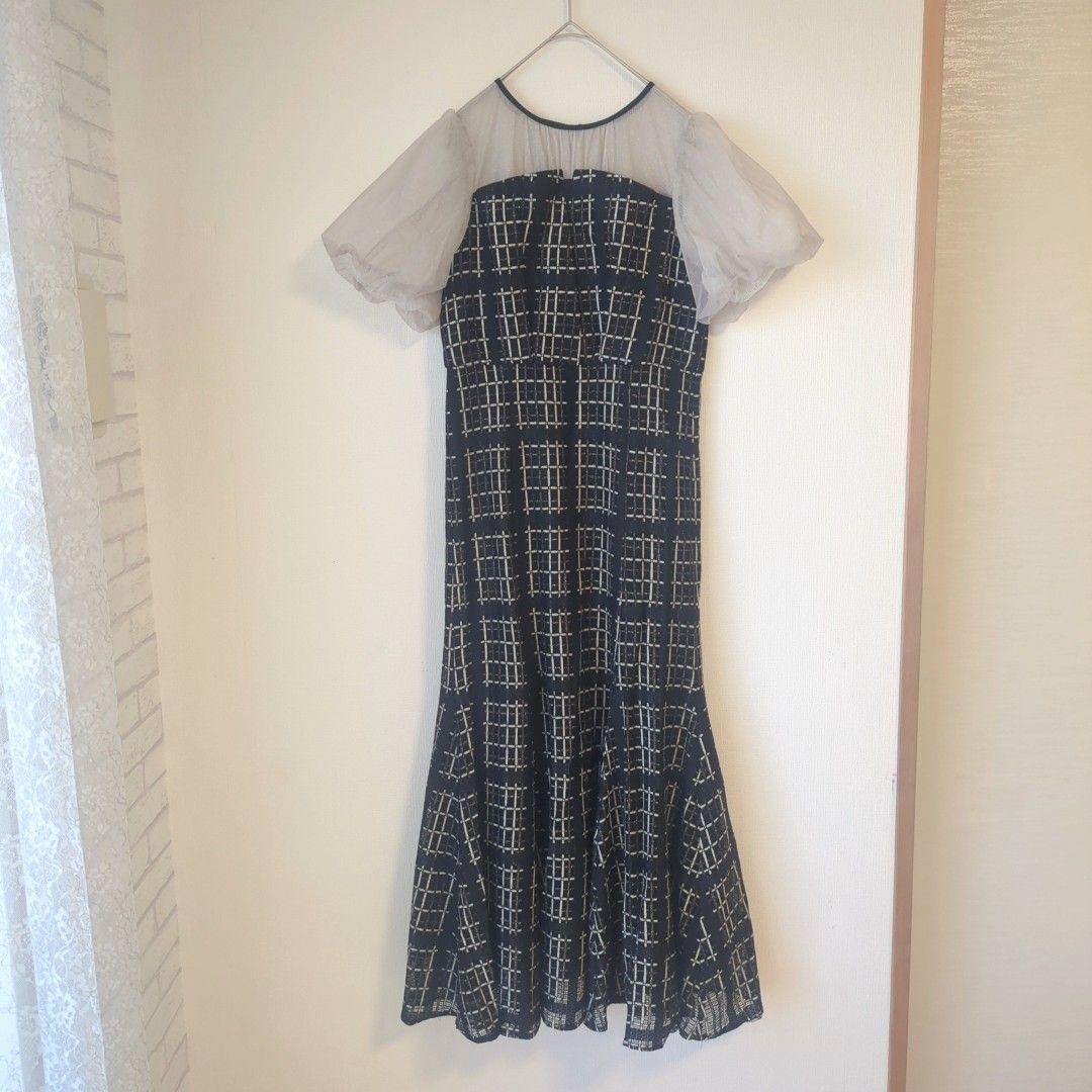 美品 Dorry Doll ドリードール ビスチェ風 ツイード ドレスM 結婚式