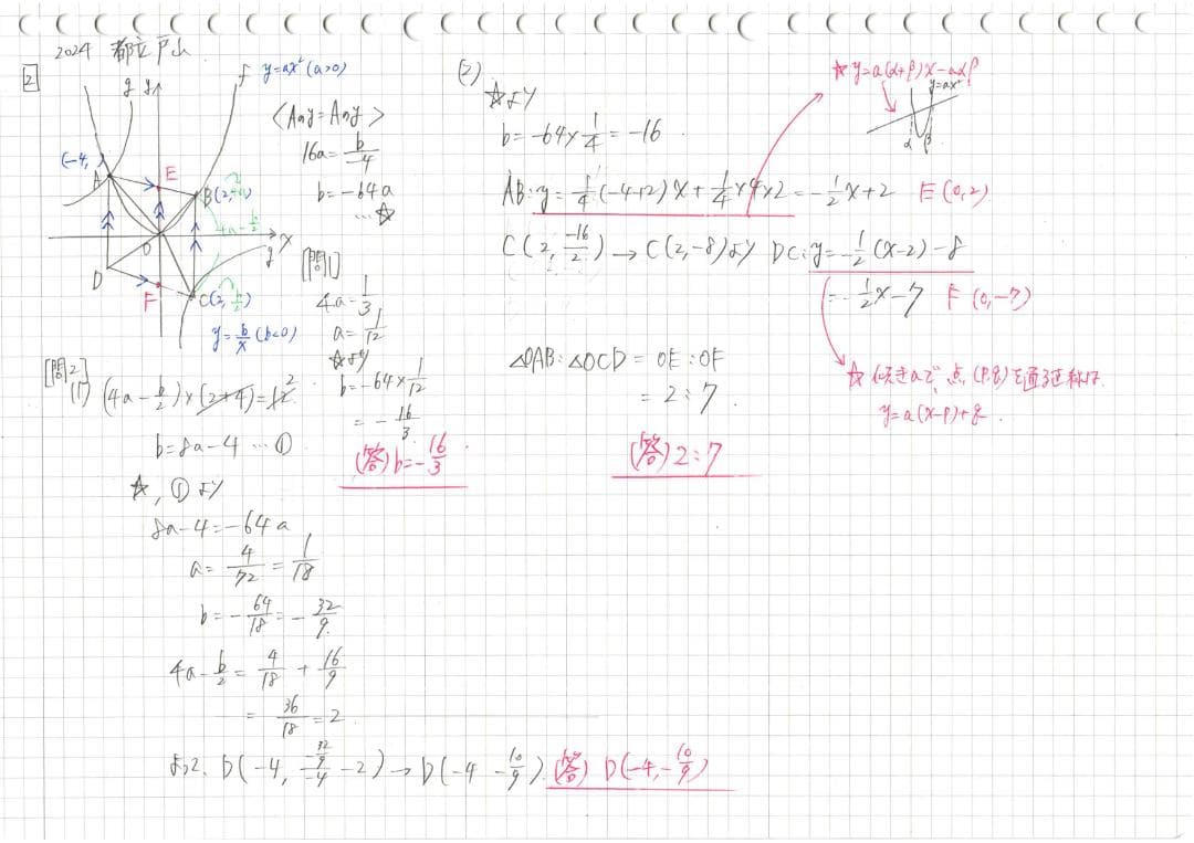 塾講師オリジナル数学解説 自校作成10校(全解説動画付)2024高校入試 過去問